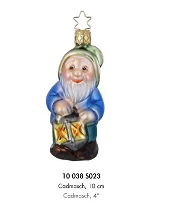 Гномик с фонарем, 10 см 3147