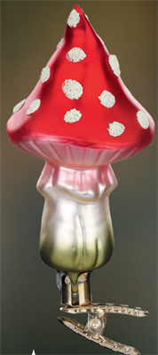 Мухомор светящийся на прищепке 2290